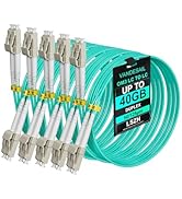 VANDESAIL LC to LC Fiber Patch Cable, 10G/40G OM3 Fiber Cables Multimode Fiber Jumper Duplex 50/1...