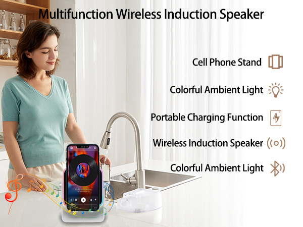 phone stand with speaker