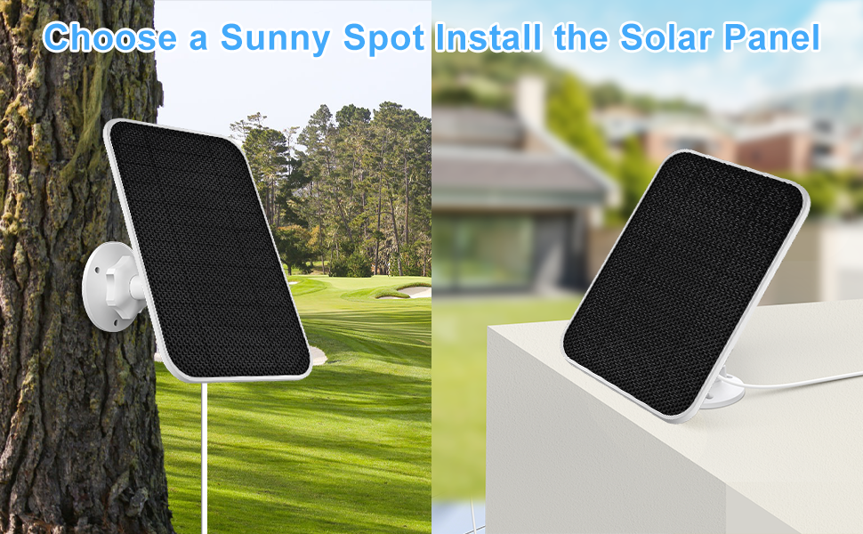 solar panel for cameras