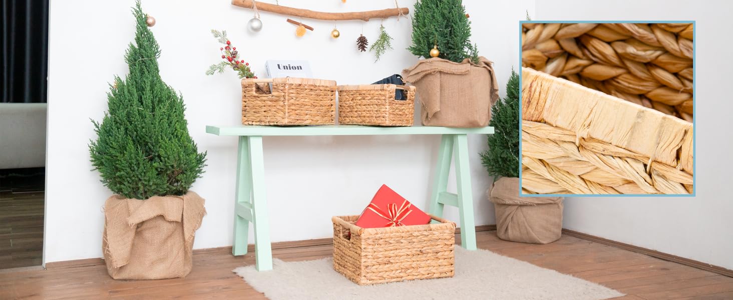 Steel frame is used to fix the form for storage basket rattan