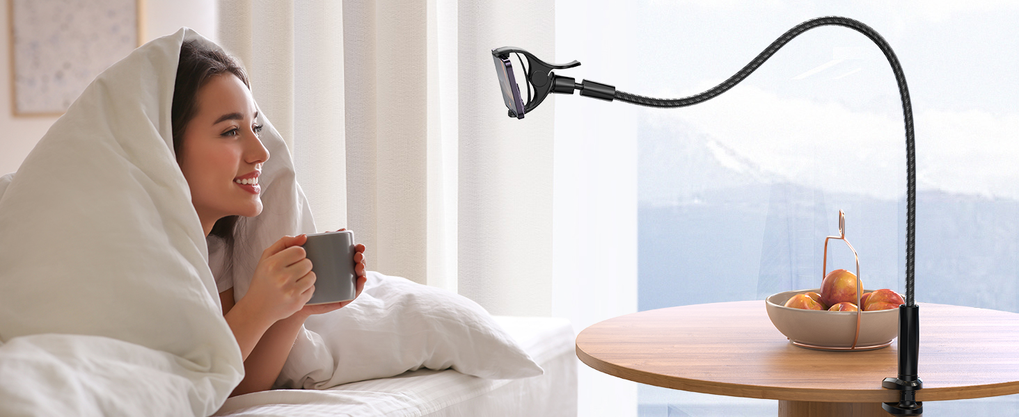 Lamicall Gooseneck Phone iphone Holder Bed mount headbroad