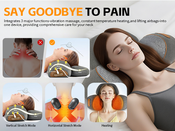 3-in-1 neck massager pillow