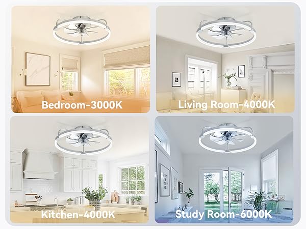 modern ceiling fan with light
