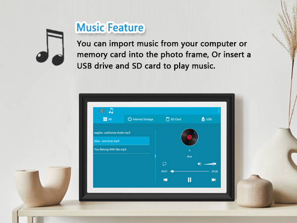 FRAMEO 10.1 Inch Smart WiFi Digital Photo Frame Digital Picture Frame