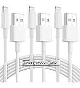 6 ft iPhone Charger 3pack, [Apple MFi Certified] USB to Lightning Cable 6ft, iPhone Charger Cord ...