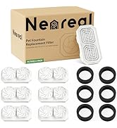 Neareal Official 6-Pack Replacement Filters and Pre-Filter Sponges for 108 oz / 3.2 L Stainless S...