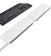 UnivoColors L-Shaped Desk Edge Cushion,PU Leather,Non-Slip,Separate Design,Memory Foam Desk Edge ...