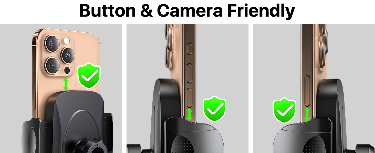 No blocking of buttons &amp;amp; camera