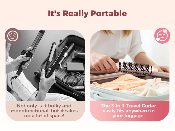 Travel Thermal Round Brush