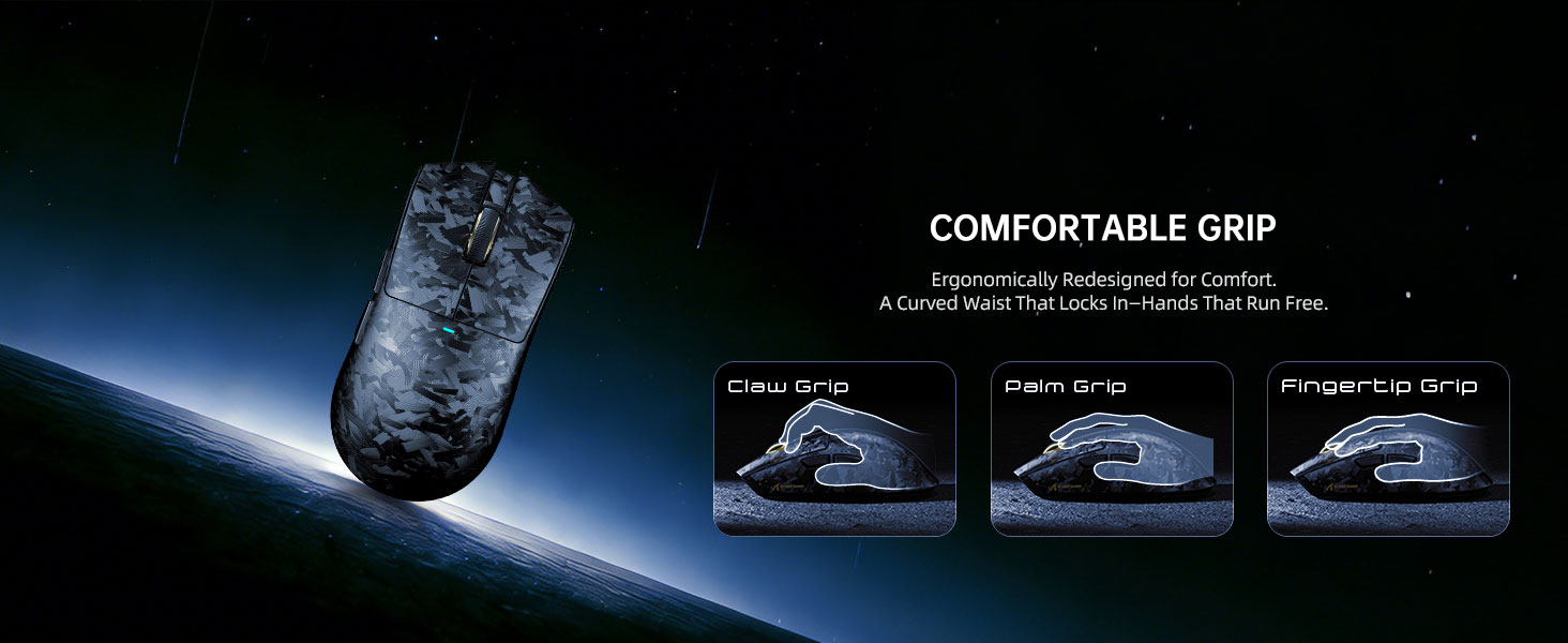 ATTACK SHARK X11Ultra 8K Carbon Fiber Wireless Gaming Mouse with 42000 DPI