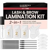 Serena Beauty DIY Lash Lift Kit &amp; Eye Brow Lamination Kit –Professional Eyelash Lift Kit and Eyeb...