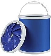 Homelove Collapsible Camping Fishing Bucket - 11L (2.9 Gallons) Durable Pop Up Water Container fo...