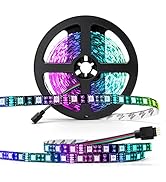 SUPERNIGHT - 5050 RGB LED Strip Lights-16.4ft 300 LEDs 60Leds/M, Color Changing LED Lights for Va...