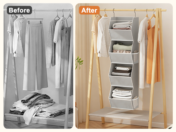 hanging closet organizer
