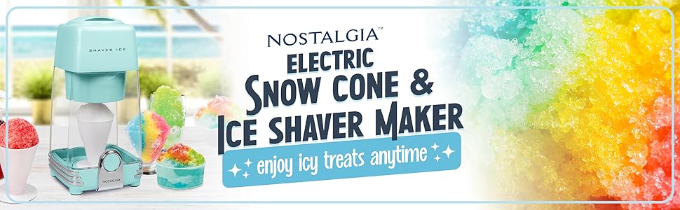 snow cone and ice shaver
