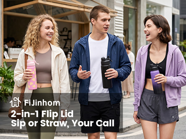 Fijinhom 2-in-1 water bottle