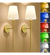 Lightania Battery Operated Wall Sconce,Rechargeable Wall Lights Dimmable Detachable Bulbs and Rem...
