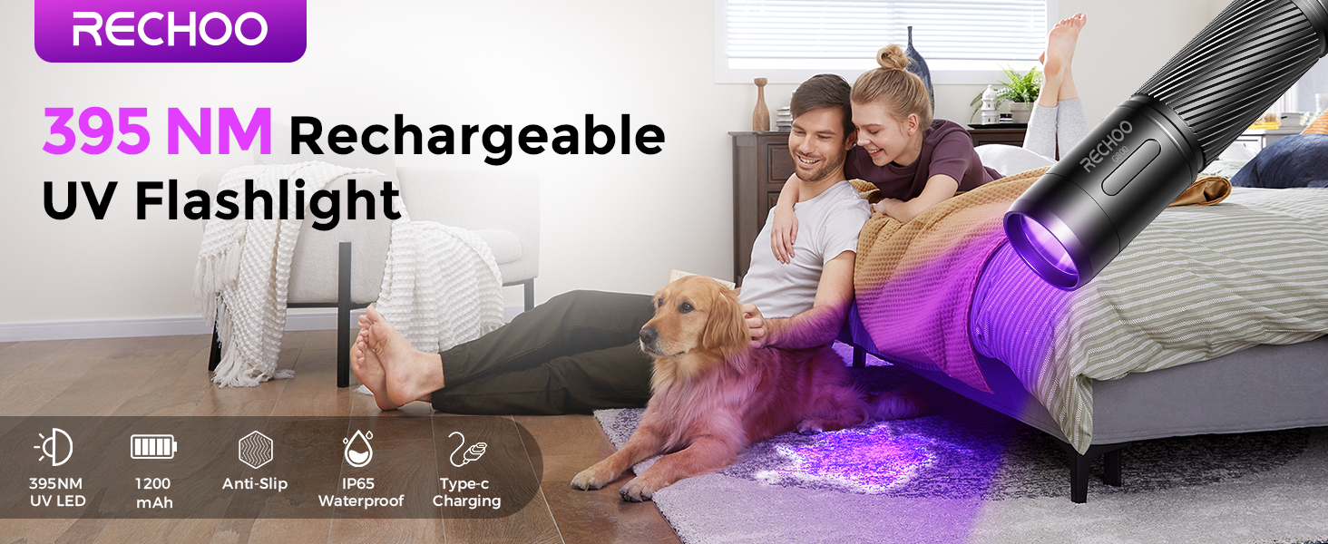 Black Light UV Flashlight