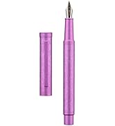 Hongdian 1851 Forest Fountain Pen Pink Ice Flowers, Medium Nib Classic Design with Converter and ...
