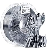 AMOLEN Silk PLA Filament 1.75mm 3D Printer filaments, Shiny Silver Grey Filament for 3D Printing,...