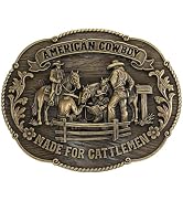 TYWestyles Oversized 5.3"x4.2" Western Belt Buckle Heavy Duty Large Cowboy Buckle Fits 1.5" Belt ...