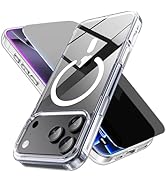 LWLFEKA Privacy Case for iPhone 17 Pro Clear with Screen Protector Privacy [Non-Yellowing] Compat...