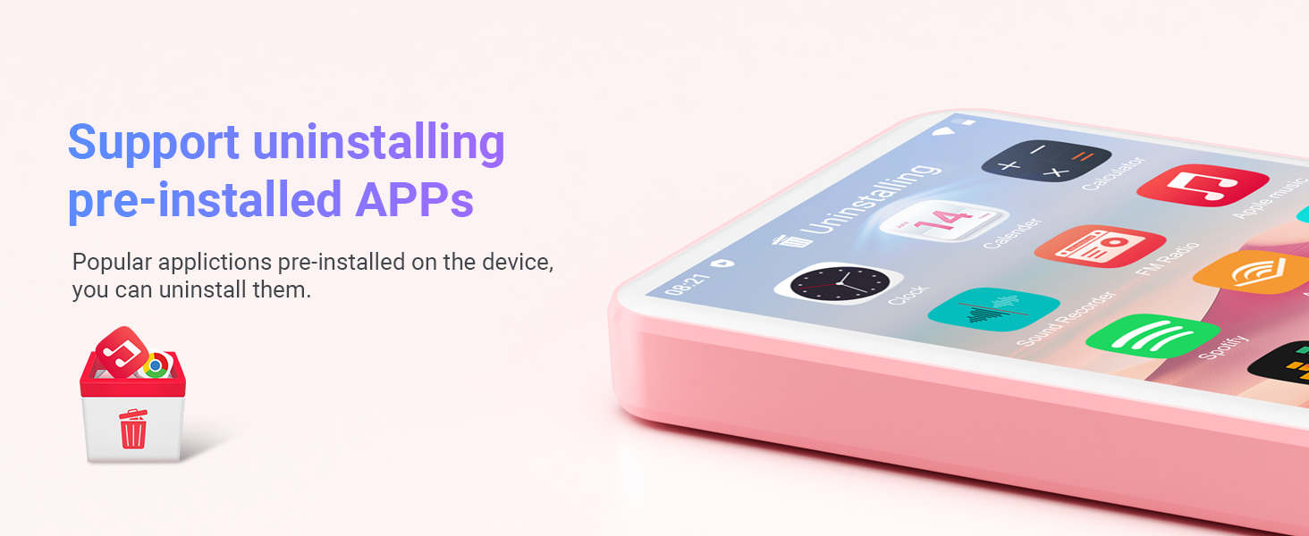 MP3 Player with Bluetooth and WiFi