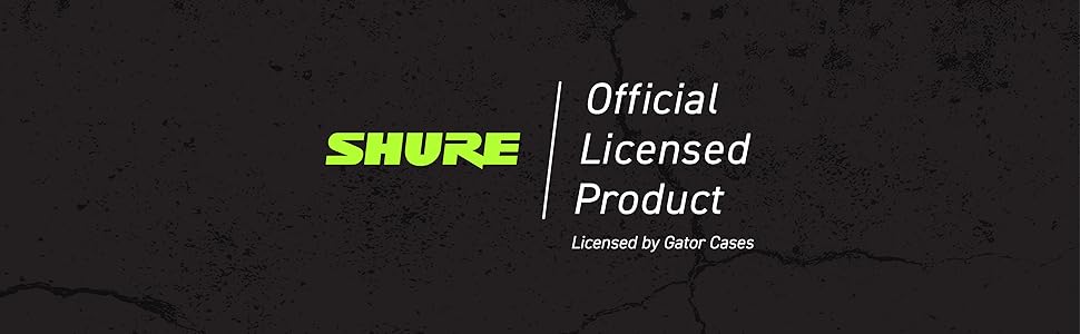 Shure by Gator Offical Licensed Product Banner