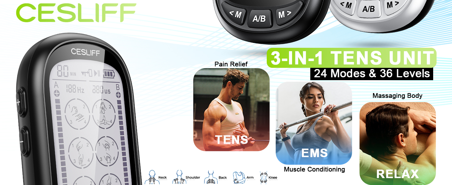 tens units for pain relief tens unit muscle stimulator shock therapy electric massager for muscles