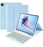 Compatible for iPad Pro 12.9 Inch Case With Keyboard - Thin &amp; Light for 6th/5th/4th/3rd Generatio...