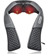 Medcursor Neck Massager, Portable Electric Shiatsu Back Massage Device with Heat, Deep Tissue 3D ...