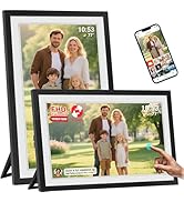 21.5inch FRAMEO Digital Photo Frame with 1920x1080 FHD IPS LCD Touch Screen, Auto-Rotate, 32GB St...