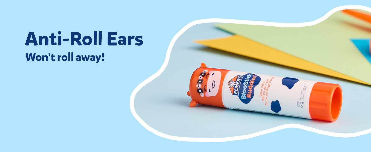 Elmer's Glue Sticks Combo Pack, BlooStick Buddies and Disappearing Purple Glue Sticks, 6g, 12 Count