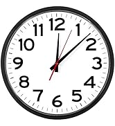 Ultimate Wall Clock |14 Inch| Modern | Atomic | Analog | Home | Office | School | Gym | Indoor/Ou...