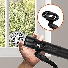 Universal Adjustable Desktop Microphone Stand;Tabletop Mic Holder Low Profile Mic Stand; w/Flexible 