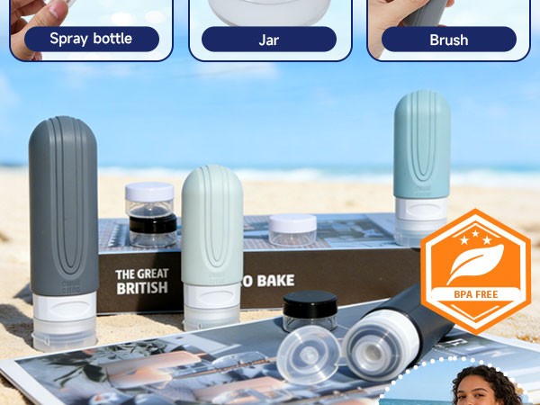 Travel Bottles for Toiletries 10 Pack