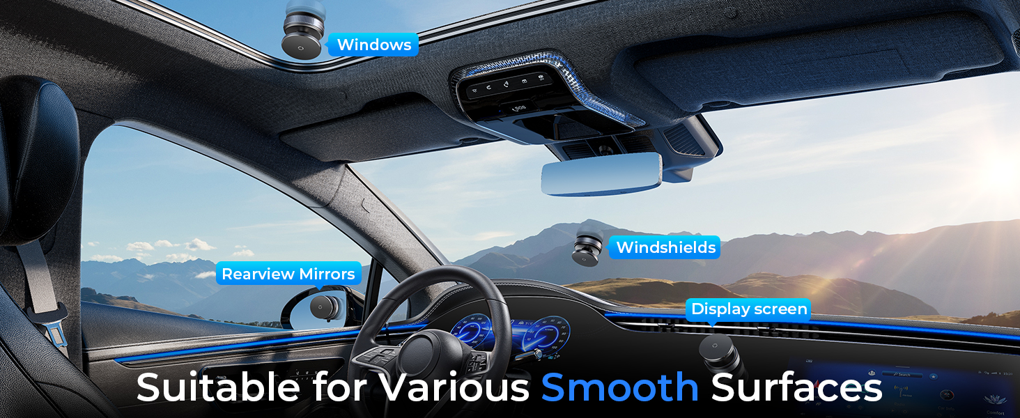 360° Vacuum Magnetic Phone Holder
