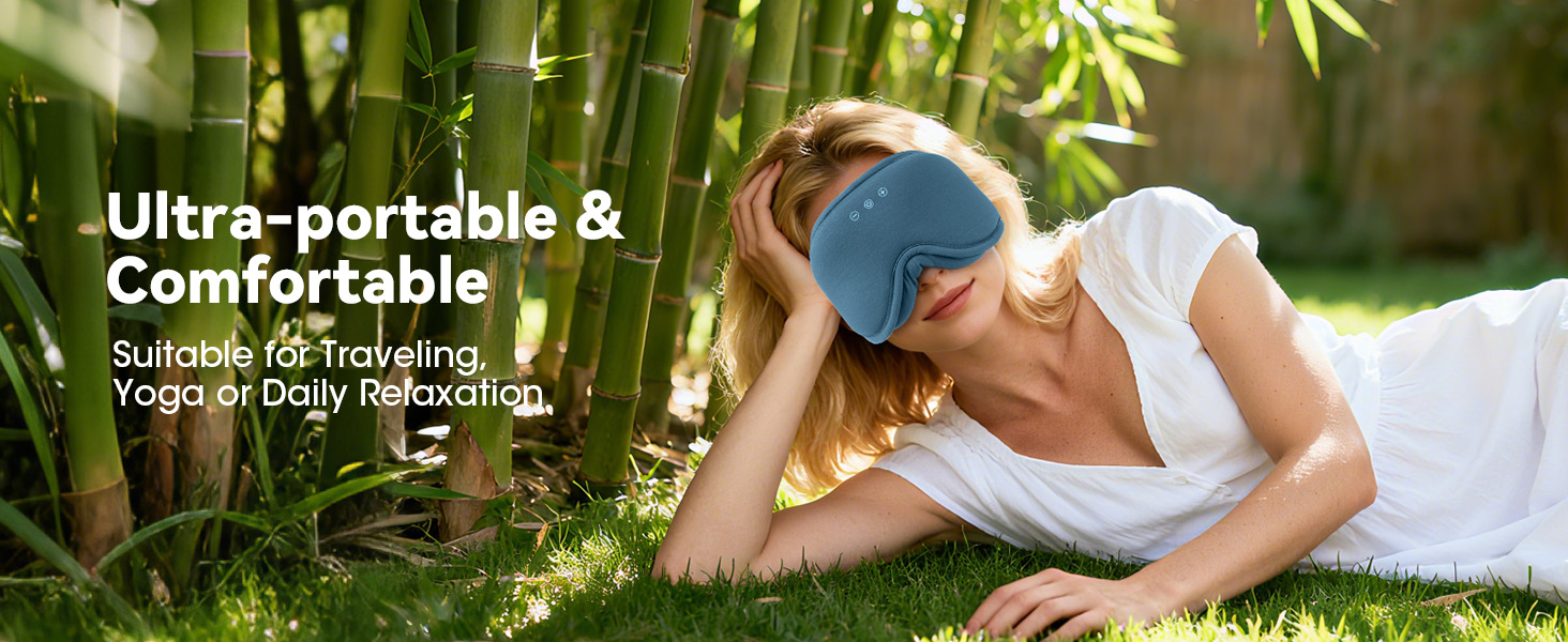 comfortable fit for all face shapes. Perfect for sleep mask bluetooth