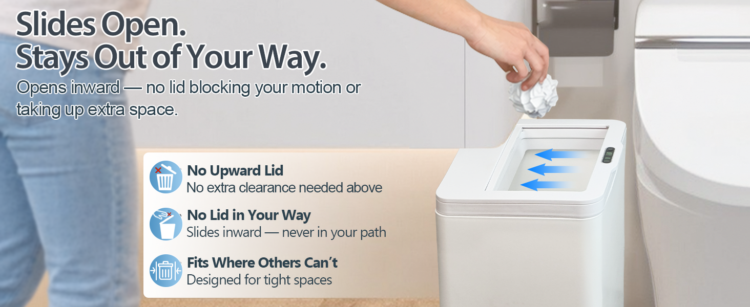 Rechargeable Motion Sensor Trash Can