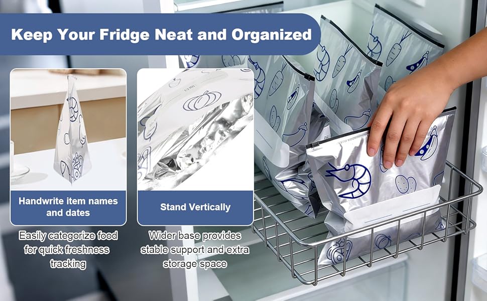 Aluminum foil storage bags