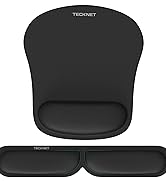 TECKNET Keyboard Wrist Rest and Mouse Pad with Wrist Support, Memory Foam Set for Computer/Laptop...