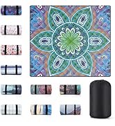 memKiya 60x80" Large Boho Picnic Blankets Outdoor Water proof Sand proof Beach Blanket Packable P...