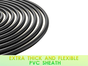 Extra thick and flexible PVC sheath