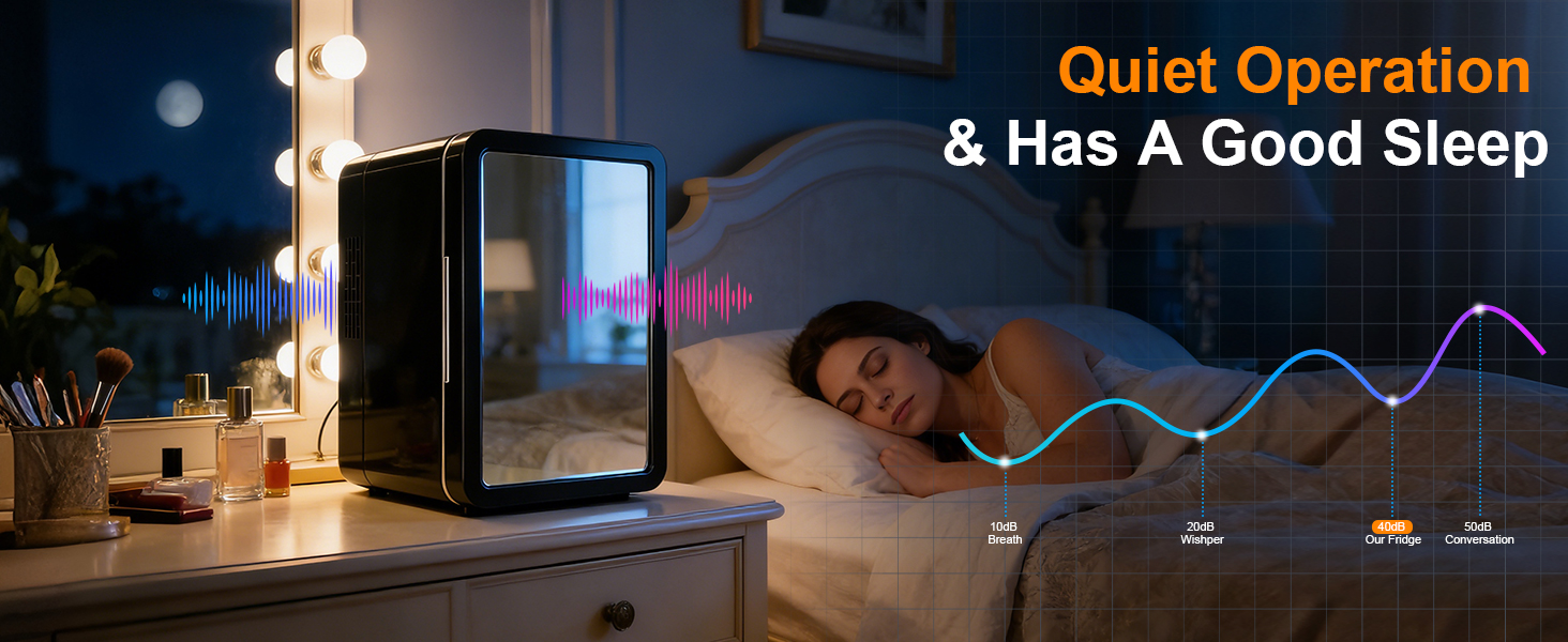 quiet mini fridge bedroom office