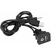 Universal 1M Car USB 3.5mm AUX Extension Cable Male Jack for, Car, Vehicle, Marine, Bike, Boat, M...