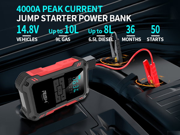 4000A jump starter portable
