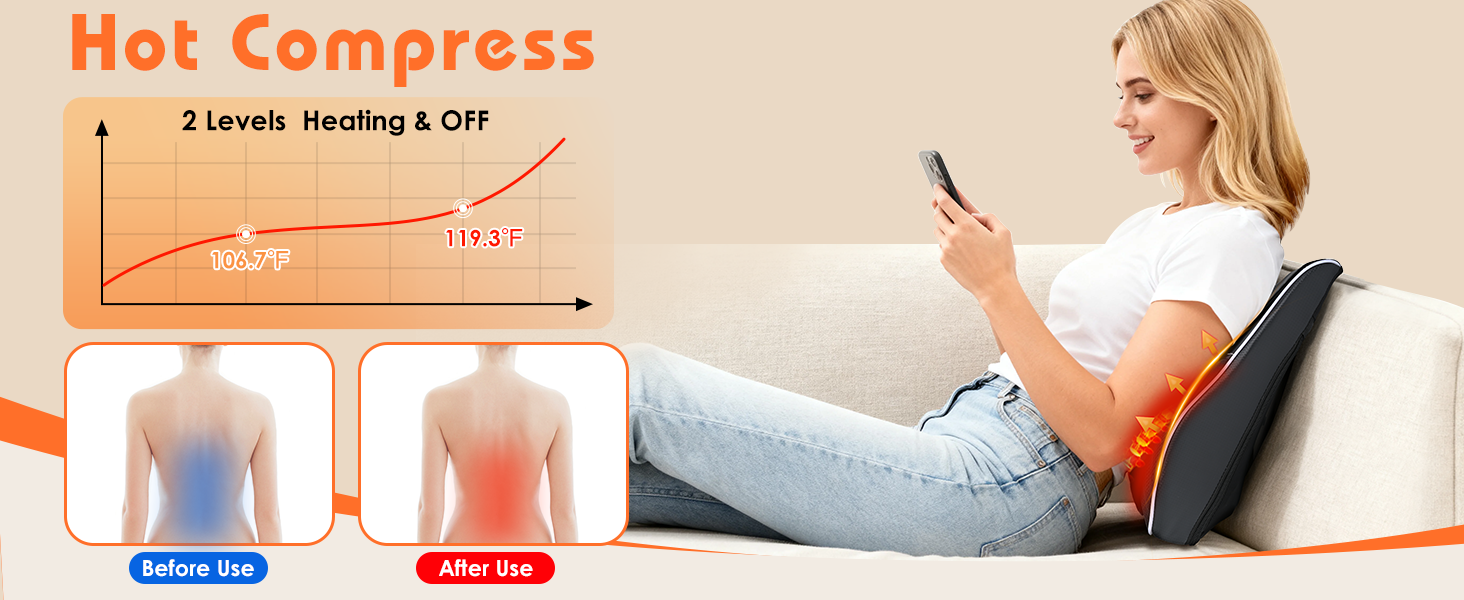 back massgaer with heat