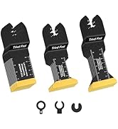 Trivd Frol 15PCS Titanium Oscillating Saw Blades Metal Cutting, Universal Multitool Blades for Me...