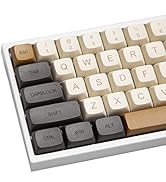 Guffercty kred XDA Profile Keycaps 125 Retro PBT Key Cap Cover Set Dye Sublimation ANSI US Layout...