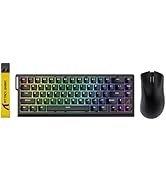 ATTACK SHARK X68 HE Wired Rapid Trigger Mechanical Gaming Keyboard and R1 Mouse Combo with Adjust...